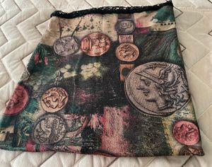 Artistic Print Strapless Tube Top