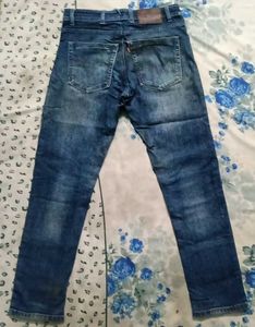 Men's Blue Distressed Jeans