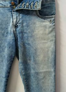 Light Wash Blue Denim Jean