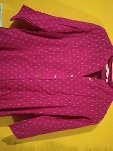 Avaasa Elegant Red Printed Kurta