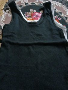 Comfortable Black Tank Top set for 3