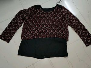 Stylish Layered Printed Top