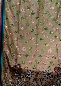 Embroidery Work Saree With Blouse