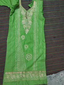 Elegant Green Kurta Pyjama Set with Dupatta