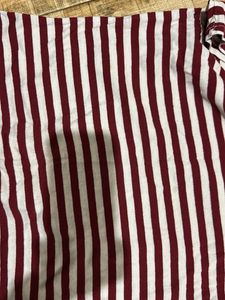 Maroon &amp; White Striped T-Shirt