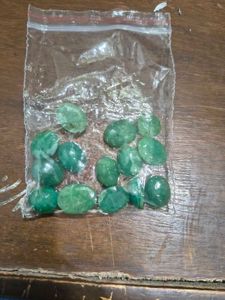Lot of 13 Green Gemstones