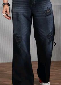 Distressed Dark Wash Jeans