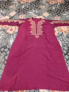 Elegant Embroidered Kurta