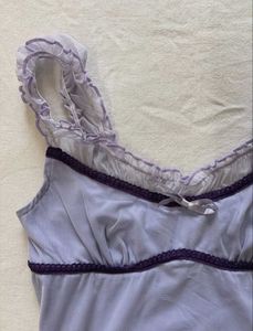 Lilac Ruffle Trim Camisole