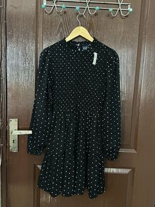 GAP Black Polka Dot Dress