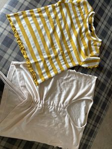 2 Casual Stretchable Crop Tops