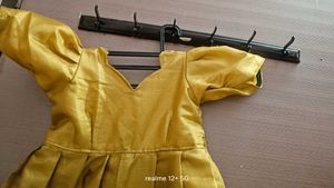 Elegant Yellow Silk Gown