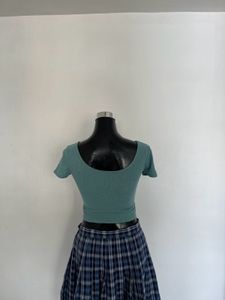 green Ring Detail Top