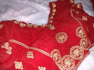 beautiful velvet lehnga with stitched blouse a