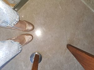 Veruchka by Payal Kothari Og Gold Glitter Heels