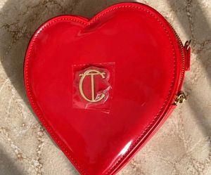 Charlotte tilbury Red Heart Shaped Sling bag