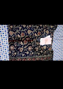 Blue Floral Print Kurta with Pants Set