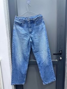 Uniqlo baggy blue jeans