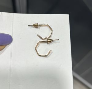 H&amp;M Golden Square/ Rectangle Earrings