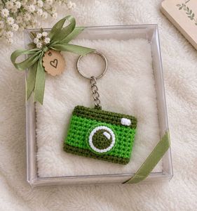 Handmade Crochet Camera Keychain