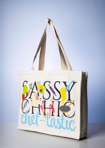 Hand-drawn thick cotton canvas tote bag