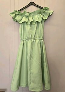 Mint Green Ruffle Dress