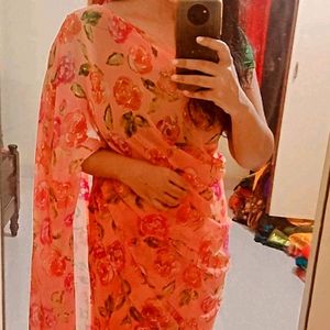 💃FLORAL DESIGN SAREE💃
