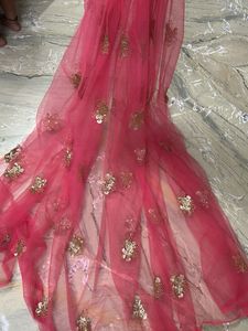 Embroidered Net febric 2 peices