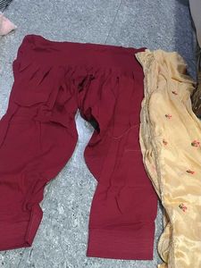 Maroon Patiala salwar with Dupatta