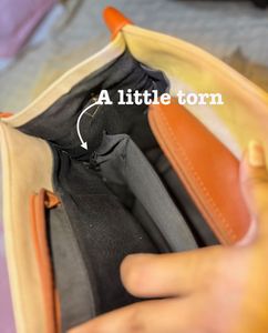 Stylish Two-Tone Tote Bag