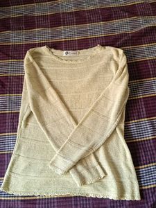 Sparkly Gold Long Sleeve Top
