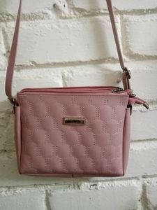 Pink Colored Sling Bag