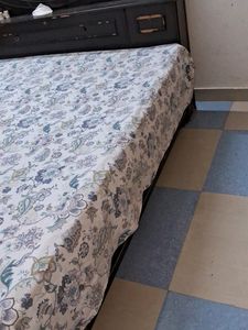 Floral Print Mattress Cover Double Bed Sheet