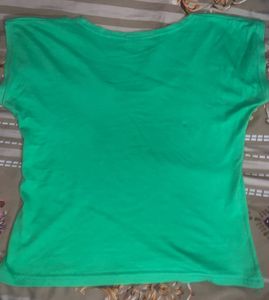 Green "Peace Love Coffee" Graphic Tee