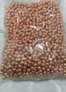 Half Kg Copper Colour 8 Mm Beads