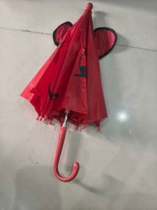 Cute Red Umbrella with Bunny Ears