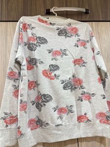 Floral Printed Full-Sleeve T-Shirt 🌸