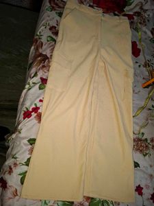 Cream Corduroy Cargo Pants
