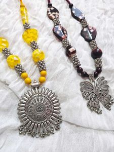 Bohemian Ethnic Necklaces Combo of 2