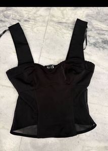 F21 Lace Trimmed Sheer corset (xs)size xs