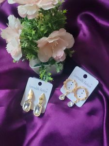 Combo Pack Of 2 Korean Earrings