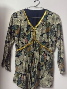 Floral Print Ethnic Kurta