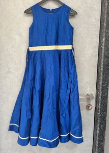 2pc Blue Ethnic Gown with jacket