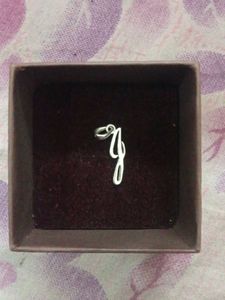 sterling Silver 'g' Initial Pendant