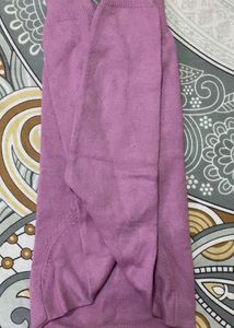 Cute Lilac Embellished Sweater