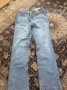 Light Wash Flared Denim Jeans