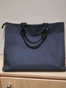 Dark Blue Denim Tote Bag