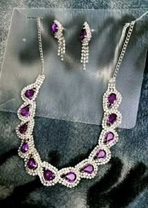 purple Jewellery set...