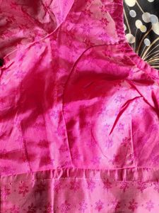 Vibrant Pink Printed Blouse