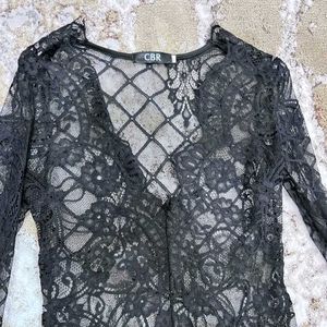 Elegant Black Lace bodysuit
